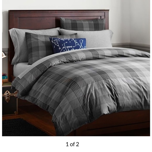 Pottery Barn Bedding Pottery Barn Branson Plaid Full Queen Duvet